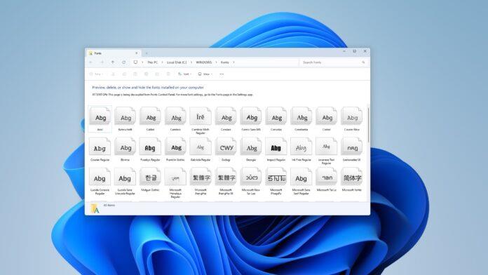 Windows11 控制面板逐渐失宠(“字体”功能即将被设置接管)-趣考网