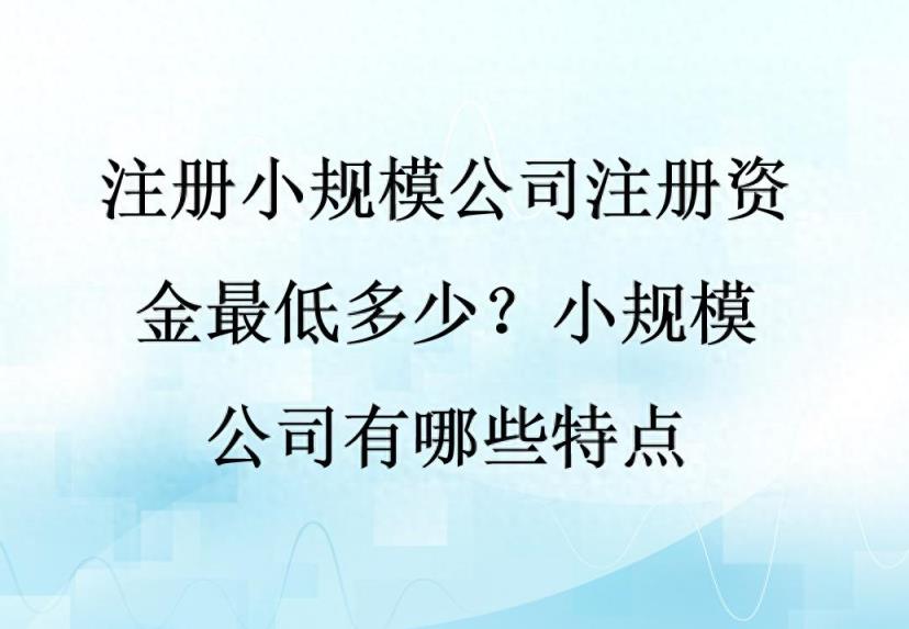 注册小规模公司注册资金最低多少？小规模公司有哪些特点-趣考网