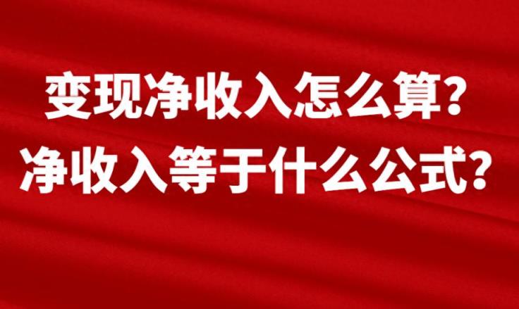 变现净收入怎么算？净收入等于什么公式？-趣考网
